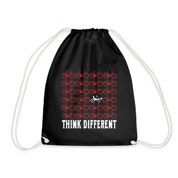 Pensez différemment - Bicycle Saying - Sac de sport léger - noir - Devant