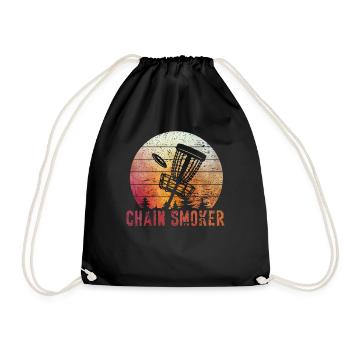 Retro Sunset Chain Smoker Disc Golf - Sac de sport léger - noir - Devant