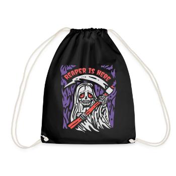 Halloween Reaper Sense Horror Grim Reaper - Drawstring Bag - black - Front