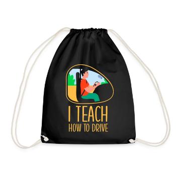 I Bring Driving At Driving Instructor Driving School - Drawstring Bag - black - Front