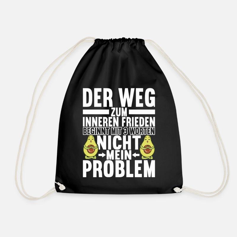 Lustige Sprüche Sarkasmus Yoga - Turnbeutel - Schwarz