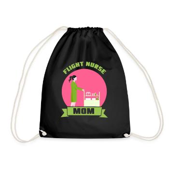 Infirmière de vol Mama Infirmière de vol Médecin de vol - Sac de sport léger - noir - Devant