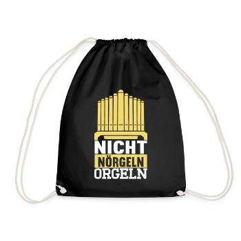 Orgel Organist - Turnbeutel - Schwarz - Vorne