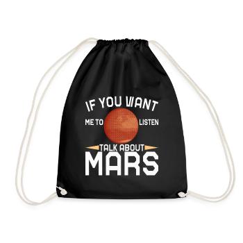 Mars Planet - Drawstring Bag - black - Front