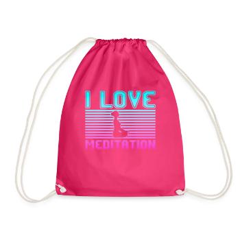 J’adore la méditation - Sac de sport léger - fuchsia - Devant