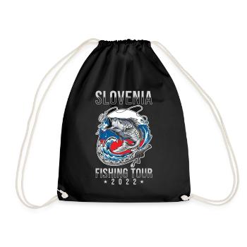 Tour de pêche Slovénie 2022 - Sac de sport léger - noir - Devant