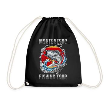 Tour de pêche Monténégro - Sac de sport léger - noir - Devant