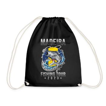 Excursion de pêche à Madère 2023 - Sac de sport léger - noir - Devant