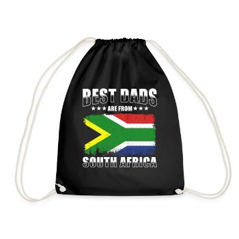 South African father - Drawstring Bag - black - Front