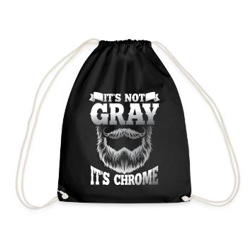 It s not gray it s chrome - Turnbeutel - Schwarz - Vorne
