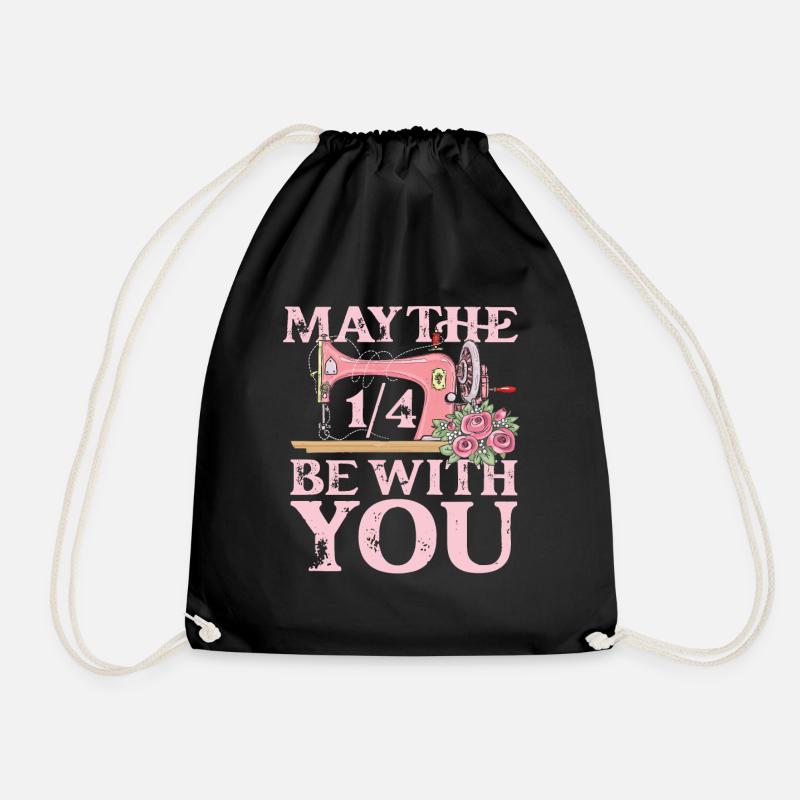 May the 1 4 be with you sewing - Turnbeutel - Schwarz