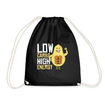 Keto Dietitian Low Carb Food Nutritionist Diet - Drawstring Bag - black - Front