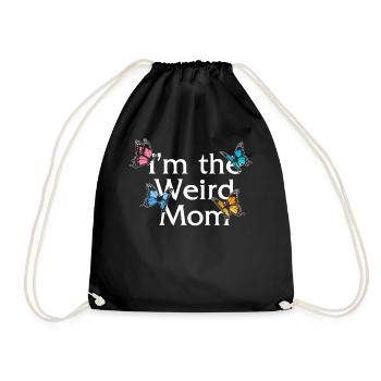 Chemise de maman, je suis le tee de maman bizarre, fête des mères - Sac de sport léger - noir - Devant