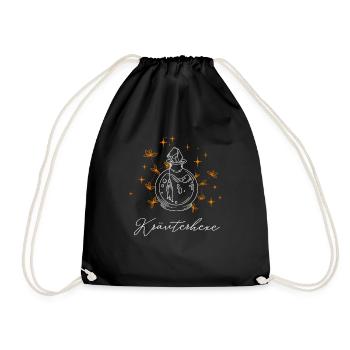 Herbal Witch Magic Potion Herbalism Nature - Drawstring Bag - black - Front