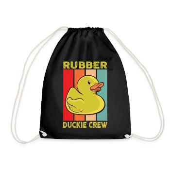 Rubber Duck Rubber Duckie Crew - Turnbeutel - Schwarz - Vorne