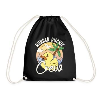 Rubber Duck Rubber Duckie Crew - Turnbeutel - Schwarz - Vorne