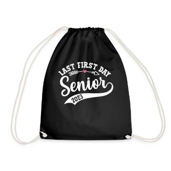 My Last First Day Senior Class of 2023 - Drawstring Bag - black - Front