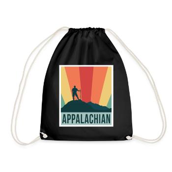 Appalachian Mountain Range Hiking Tours North America - Drawstring Bag - black - Front