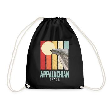 Appalachian Trail Hiking Trip from North America to - Drawstring Bag - black - Front