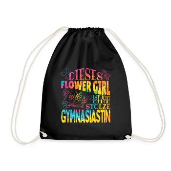 Inscription au gymnase Flower Girl du secondaire - Sac de sport léger - noir - Devant