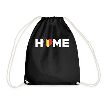 Belgium Home Belgium Flag Belgium Love - Drawstring Bag - black - Front