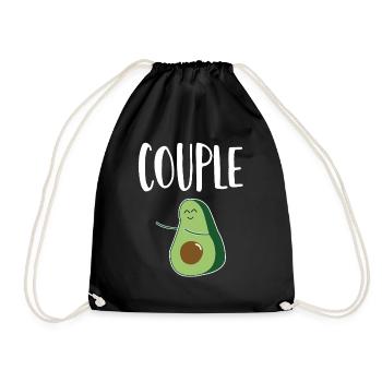 Partner Look Couple Partner Couple Couple Family - Drawstring Bag - black - Front