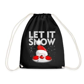 Joyeux Noël Noël Noël Père Noël - Sac de sport léger - noir - Devant
