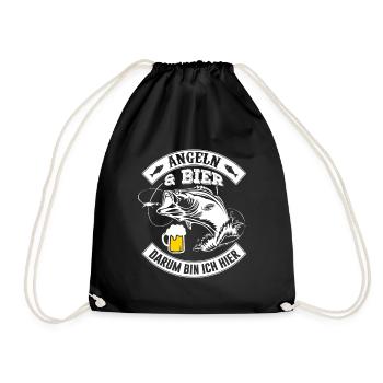 Pêche Pêche Pêcheur Petri Heil Carpe Pêche - Sac de sport léger - noir - Devant