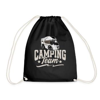 Camping Team Camper Campen - Drawstring Bag - black - Front