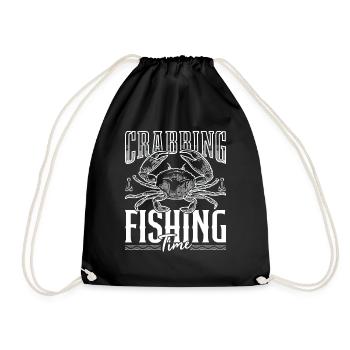Temps de pêche au crabe pour les crabes Rockpool Fisherman - Sac de sport léger - noir - Devant