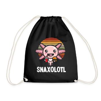 Axolotl - Turnbeutel - Schwarz - Vorne