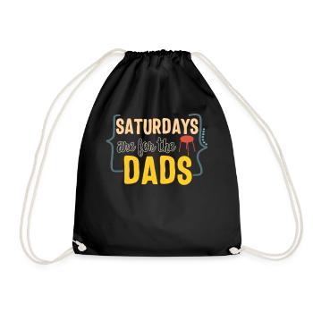 Chemise de fête des pères, les samedis sont pour les papas - Sac de sport léger - noir - Devant