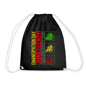 Juneteenth Shirt, Poing du Jour de l’Émancipation, Noir - Sac de sport léger - noir - Devant