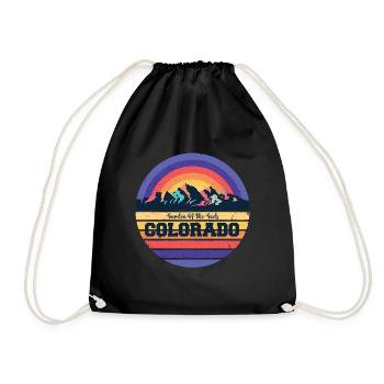 Garden of the Gods Souvenir Colorado National Park - Drawstring Bag - black - Front