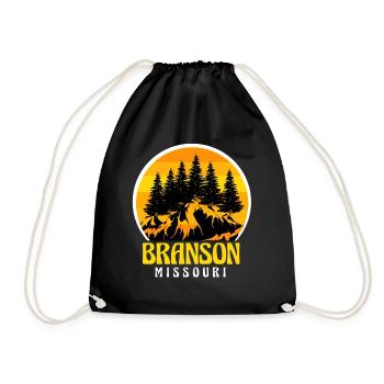 Branson Missouri Riesenrad Reisen Camping Wandern - Turnbeutel - Schwarz - Vorne