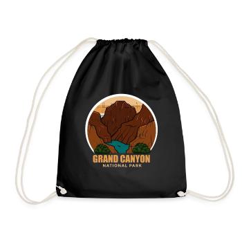 Nationalpark Grand Canyon Colorado Wandern Camping - Turnbeutel - Schwarz - Vorne