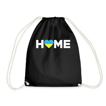 Ukraine Home Ukraine Flag Ukraine Love - Drawstring Bag - black - Front