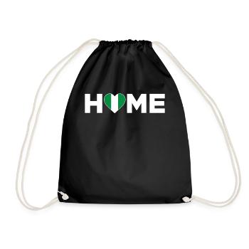 Nigeria Accueil Nigeria Drapeau Nigeria Amour - Sac de sport léger - noir - Devant