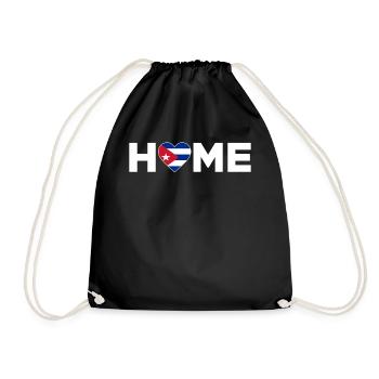 Cuba Accueil Cuba Drapeau Cuba Amour - Sac de sport léger - noir - Devant