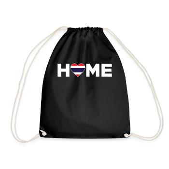 Thaïlande Accueil Thaïlande Drapeau Thaïlande Amour - Sac de sport léger - noir - Devant