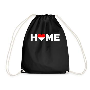Indonesia Homeland Indonesia Flag - Drawstring Bag - black - Front