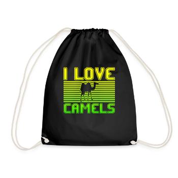 I love camels - Turnbeutel - Schwarz - Vorne