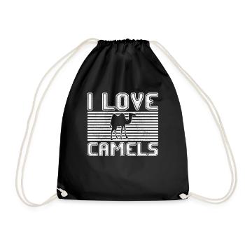 I love camels - Turnbeutel - Schwarz - Vorne