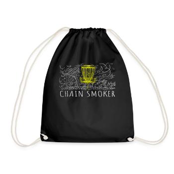 Retro Sunset Chain Smoker Disc Golf - Sac de sport léger - noir - Devant