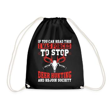 Chasseur de cerfs buck si vous - Sac de sport léger - noir - Devant