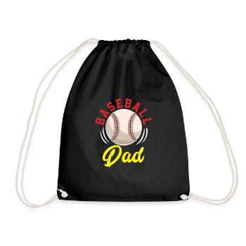 Papa de baseball - Sac de sport léger - noir - Devant
