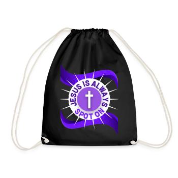 Jésus-Christ, Jésus-Christ, Parole, Typographie - Sac de sport léger - noir - Devant