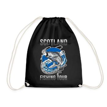 Tour de pêche Ecosse - Sac de sport léger - noir - Devant