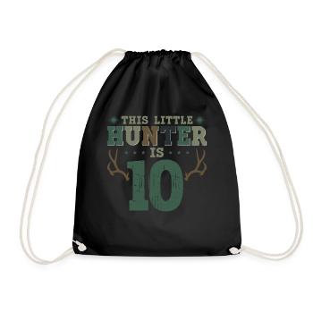 Buck Deer Hunting Hunter Kid 10ème - Sac de sport léger - noir - Devant