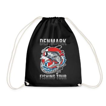 Voyage de pêche Danemark - Sac de sport léger - noir - Devant